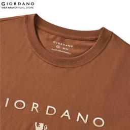 Thumbnail GIORDANO Áo Thun Nam Ngắn Tay In Logo 01093238 3
