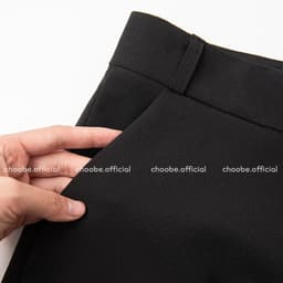 Thumbnail Quần tây nữ Choobe lưng cạp cao âu công sở đẹp màu đen đồ đi học form chuẩn tôn dáng Q32 4
