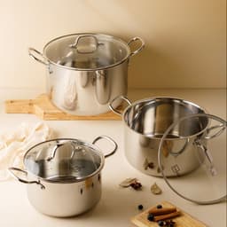 Thumbnail Nồi Inox 304 3 lớp đáy liền khối cao cấp Fivestar Plus 18cm | 20cm | 22cm | 24cm | 26cm | 28cm , dùng được mọi bếp 3