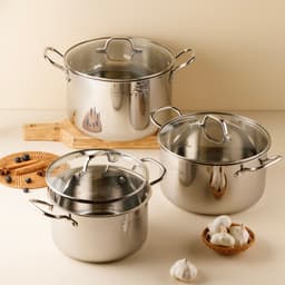 Thumbnail Nồi Inox 304 3 lớp đáy liền khối cao cấp Fivestar Plus 18cm | 20cm | 22cm | 24cm | 26cm | 28cm , dùng được mọi bếp 2