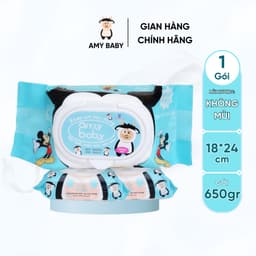 Thumbnail 1 Gói Khăn Ướt 650gr Amy Baby An Toàn Cho Bé 2