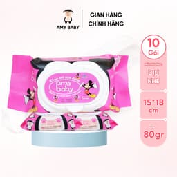 Thumbnail Combo 10 Gói Khăn Ướt Amy Baby 80gr 3