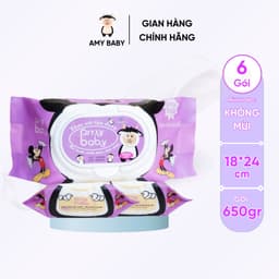 Thumbnail 6 Gói Khăn Ướt 650gr Amy Baby Kháng Khuẩn 4