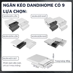 Thumbnail Ngăn kéo đa năng DandiHome dán dưới mặt bàn làm việc và tủ bếp 3