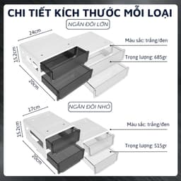 Thumbnail Ngăn kéo đa năng DandiHome dán dưới mặt bàn làm việc và tủ bếp 4