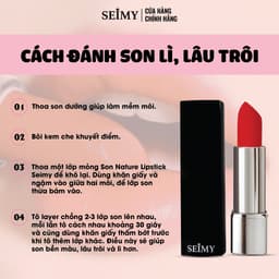 Thumbnail Son thỏi lì Seimy - Nature Lipstick 3,5g 2