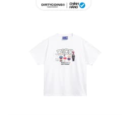 Thumbnail Áo Thun DirtyCoins Puppies Hangouts T-shirt - White 1