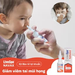 Thumbnail Bình xịt sẵn LiveSpo Navax Chuyên dụng - Giảm nguy cơ viêm tai mũi họng - Hộp nhựa 20ml 3