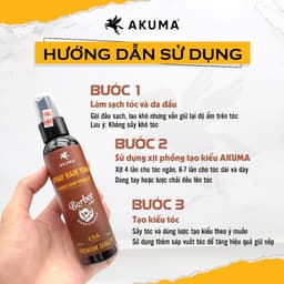 Thumbnail Xịt Tạo Phồng Tóc AKUMA SPRAY HAIR TONIC Tạo Độ Phồng Tự Nhiên, Không Gây Bết Tóc Và Nặng Tóc 3