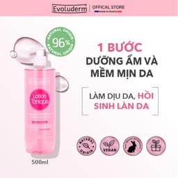Thumbnail Nước hoa hồng dưỡng ẩm và làm sạch cho da nhạy cảm Evoluderm Lotion Tonique 500ml 1
