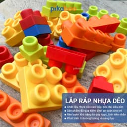 Thumbnail Đồ chơi xếp hình khối quả trứng Pikaboo, chất liệu nhựa dẻo cao cấp an toàn giúp bé phát triển sớm 2