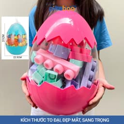 Thumbnail Đồ chơi xếp hình khối quả trứng Pikaboo, chất liệu nhựa dẻo cao cấp an toàn giúp bé phát triển sớm 3
