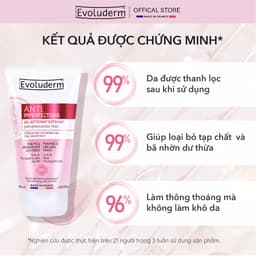 Thumbnail Gel tẩy tế bào chết và rửa mặt Evoluderm giúp che khuyết điểm, ngừa mụn đầu đen dành cho da dầu mụn 150ml 3