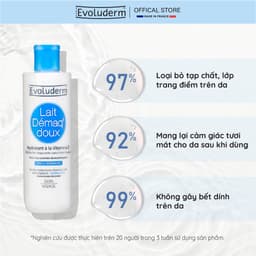 Thumbnail Sữa tẩy trang rửa mặt Evoluderm bổ sung Vitamin E giúp dưỡng ẩm và làm tươi trẻ làn da 250ml 2