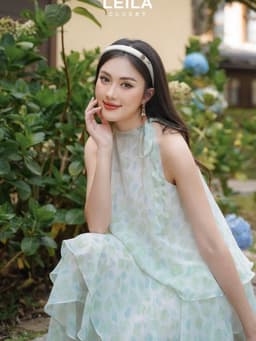 Thumbnail LEILA CLOSET | Đầm maxi thiết kế Sunny 3 tầng không tay 1