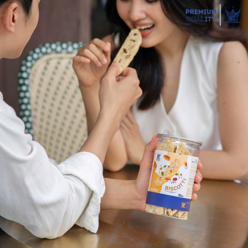 Ảnh Bánh Biscotti ORIGINAL 250gr Bánh Ăn Kiêng Không Đường Vua Yến Mạch 3