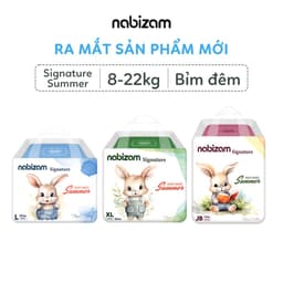 Thumbnail Set 2 Miếng Bỉm Đêm NABIZAM Signature Summer Nội Địa Hàn, Mỏng Mềm, Thoáng Khí, Siêu Thấm Hút Cho Bé 8-22kg 1