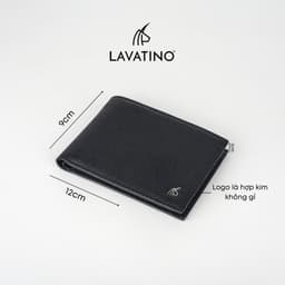 Thumbnail Ví Nam Có Ngăn Khóa Kéo Da Bê Vân Hạt Cao Cấp Chính Hãng LAVATINO - WB48 3