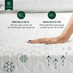Thumbnail Nệm Foam Tinh Chất Trà Xanh Cao Cấp Dày 25cm Zinus - 10in Cooling Gel Memory Foam Mattress 4