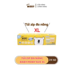 Thumbnail Túi Zip Đa Năng Tiện Lợi Baby Moby Size XL (24 túi/hộp) 1