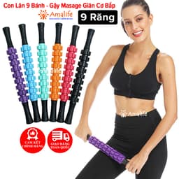 Thumbnail Con Lăn 9 Răng, Gậy Lăn Massage Roller Stick Giãn Cơ Mát Xa Tập Yoga Thư Giãn Toàn Thân Đa Năng Chính Hãng Amalife 1