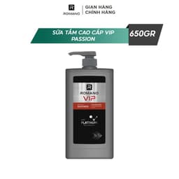 Thumbnail Sữa tắm nam cao cấp Romano VIP mạnh mẽ bí ẩn Passion / Vision 650g 3