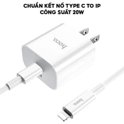 Thumbnail Bộ Sạc Nhanh PD 20W Chính Hãng HOCO Cho IP 7-8-X-Xr-Xs-Xsm-11-12-13-14-15-Pro-Plus-Promax - Không Nóng Máy, Không Đơ 3