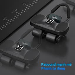 Thumbnail OneTwoFit Con Lăn Tập Bụng Trợ Lực 4 bánh Chống Đổ Có Đồng Hồ Dụng Cụ Tặng Kèm Thảm Kê Chân 3