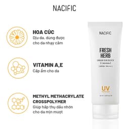 Thumbnail Nacific Kem chống nắng  Fresh Herb Origin Sun Block Calendula 50ml 3