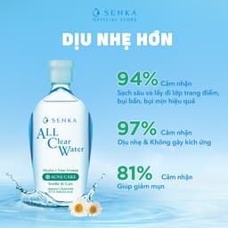 Thumbnail Bộ 02 Nước tẩy trang Micellar Giảm Mụn Senka All Clear Water Acne Care 230ml/chai 3