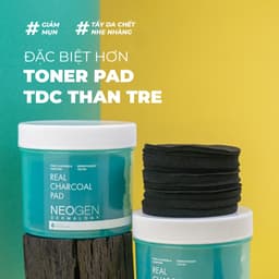 Thumbnail Toner Pad Than Tre Kiềm Dầu, Giảm Mụn Neogen Dermalogy Real Charcoal 60Miếng 2