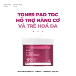 Thumbnail Toner Pad Tẩy Tế Bào Chết Rượu Vang Nâng Cơ và Trẻ Hoá Da Neogen Dermalogy Wine Lift PHA Gauze Peeling 30 Miếng 2