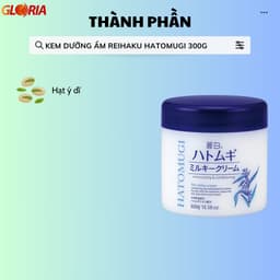 Thumbnail Kem Dưỡng Ẩm, Làm Sáng, Trẻ Hóa Da Mặt Reihaku Hatomugi Moisturizing & Conditioning Milky Cream 300g 2