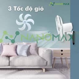 Thumbnail Quạt Treo Tường NANOMAX QN-06 Size Lớn 18 Inches 6 Cánh Điều Khiển Từ Xa, Đo Nhiệt Độ Bên Trong Máy 4