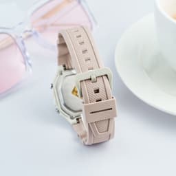 Thumbnail Đồng Hồ Casio Nữ Điện Tử W-218HC-4A2VDF Mặt Vuông Dây Cao Su Chính Hãng 4