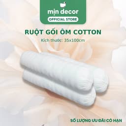 Thumbnail Ruột Gối Ôm Cotton Mịn Decor, Ruột Ôm Bông Gòn Mềm Mại, Kích Thước 35x100cm 2