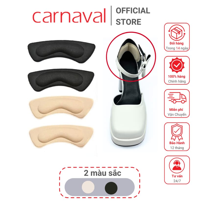 Ảnh Miếng lót giày nữ Carnaval siêu êm ái, bảo vệ gót chân và mang lại cảm giác thoải mái tuyệt đối. 2
