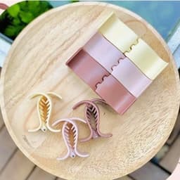 Thumbnail Set 12 kẹp tóc càng cua 5 răng mix 3 màu trơn 1