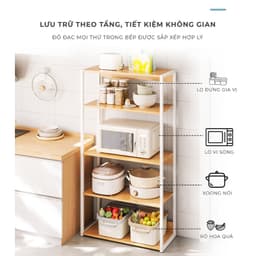 Thumbnail Kệ lò vi sóng IGA sắp xếp không gian bếp gọn gàng phong cách hiện đại GM05 3