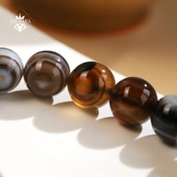 Thumbnail Vòng Tay Mã Não Thiên Nhãn Đá Ảnh Tử Thiên Châu MYPAPA - Bảo Hộ Và Cát Tường 2