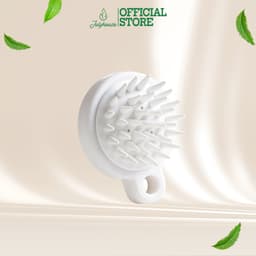 Thumbnail Lược gội đầu Julyhouse làm sạch da đầu màu trắng chất liệu Silicone mềm 1