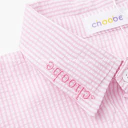 Thumbnail Áo sơ mi nữ Blousie Choobe kẻ sọc oversize cộc tay ASM03 3