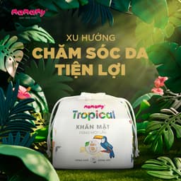 Thumbnail Túi khăn mặt dạng cuộn Mamamy Tropical 80 tờ, Khăn giấy khô đa năng cao cấp, tự nhiên, mềm dai, sạch cực 3