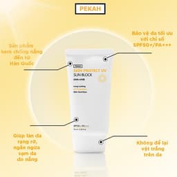 Thumbnail Kem chống nắng vật lý nâng tone, bảo vệ da khỏi tia UV PEKAH Skin Protect UV Sun Block SPF50+ PA+++ 70ml 3