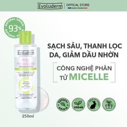 Thumbnail Combo chăm da hỗn hợp dầu mụn với nước hoa hồng và nước tẩy trang Evoluderm 250ml 3