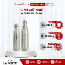 Thumbnail Bình giữ nhiệt Aura La Fonte 012324, Dung tích 500ml và 750ml - Thép không gỉ SUS304 - MORIITALIA 012362 1