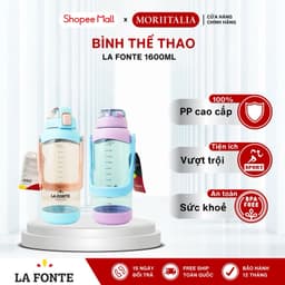 Thumbnail Bình Nước Thể Thao Có Tay Xách La Fonte 1600ml, Chịu nhiệt cao, nắp một chạm - Moriitalia 011600 1