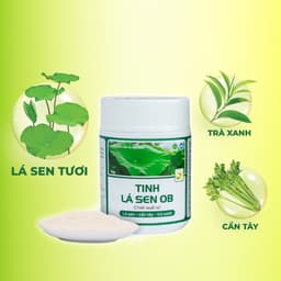 Thumbnail Tinh Lá Sen OB Detox Cần Tây, Lá Sen, Trà Xanh Hỗ Trợ Giảm Cân, Thon Dáng, Đẹp Da (Hộp 50g) 4