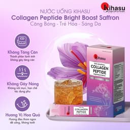 Thumbnail Nước Uống Kihasu Collagen Peptide Tăng Cường Saffron Giúp Trẻ Hóa, Sáng Da, Mờ Nám, Giúp Tóc Và Móng Chắc Khỏe 2