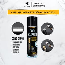 Thumbnail Chai Xịt Làm Mát Lưỡi Tông Đơ Akuma CX01 Blade Care - Dung Tích 300ml 2